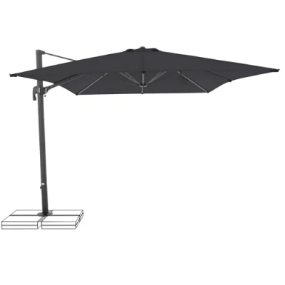 Abbildung von doppler® Ampelschirm derby 400x300 cm Ravenna anthrazit 840 by doppler