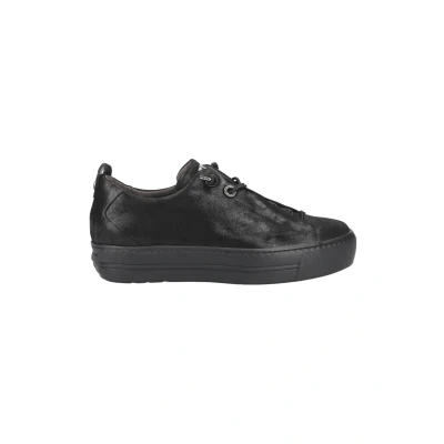 Abbildung von Paul Green Damen Pauls, Frauen Low Top Sneaker,Sportschuhe,Freizeitschuhe,Turnschuhe,Laufschuhe,schnürschuhe,schnürer,Schwarz (Black),39 EU / 6 UK
