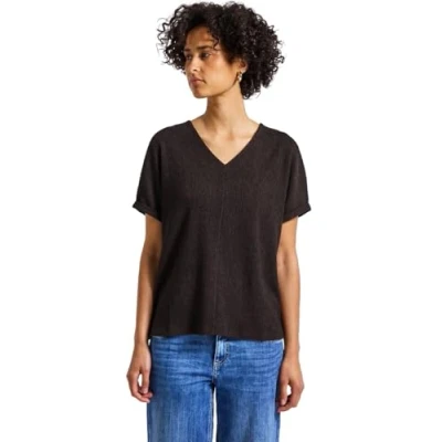 Abbildung von Street One Damen 3227651 Strukturmix Shirt, deep Roast Brown, 46