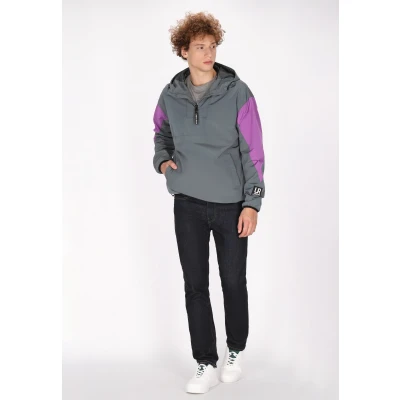 Abbildung von Schmuddelwedda Outdoorjacke, Herren, Größe: Large, Graublau colorblock