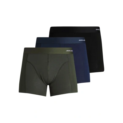 Abbildung von Jack &amp; Jones Jacbasic Trunks 3 PACK Panties, Herren, Größe: XXL, Forest night