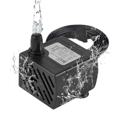 Abbildung von BACOENG Aquarium Pumpe, 200L/H Mini Wasserpumpe Springbrunnenpumpe Teichpumpe, Zimmerbrunnenpumpe Aquariumpumpen Brunnenpumpe Klein mit EU Stecker