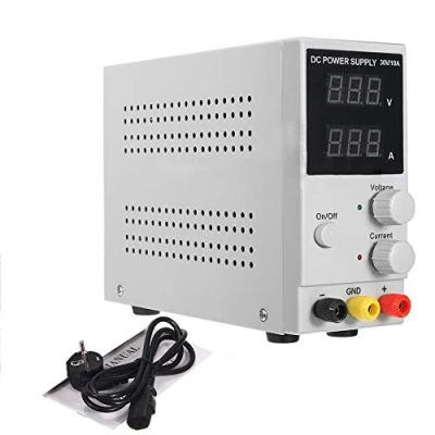 Abbildung von Labornetzgerät, Labornetzteil 0 30V / 10A DC Regelbar Netzgerät, Netzteil Strommessgeräte mit LED Anzeige, Stabilisiertes Schaltnetzteil LW K3010D