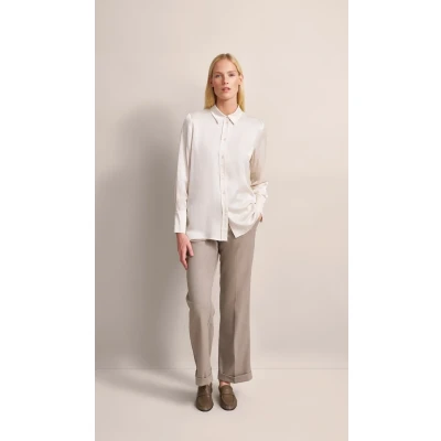 Abbildung von bugatti Hemdbluse, Damen, Größe: 34, Beige