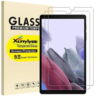Abbildung von XunyLyee [2 Stück Kompatibel mit Samsung Galaxy Tab A7 Lite (8,7 Zoll) Schutzfolie Panzerfolie, Einfache Installation Gehärtetem Glas Displayschutz für 2021 SM T220/SM T225