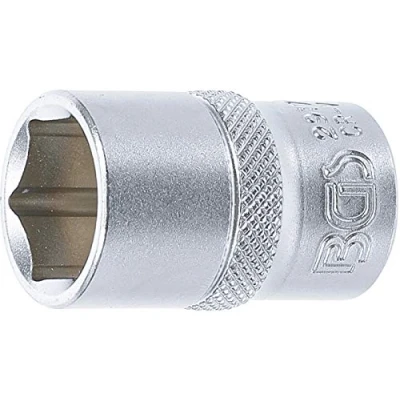 Abbildung von BGS 2917 Steckschlüssel Einsatz Sechskant 12,5 mm (1/2&quot;) SW 17 CV Stahl Stecknuss