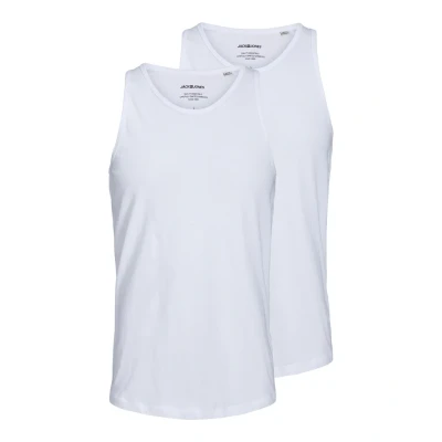 Abbildung von JACK &amp; JONES Male Tanktop 2er Pack Einfarbig