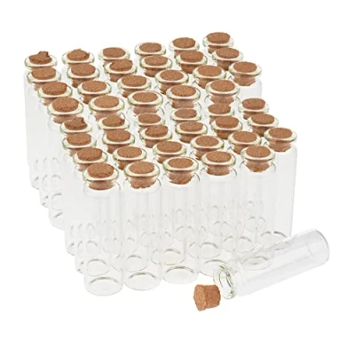 Abbildung von VBS XXL Dekovase Glasfläschchen mit Korken 20 ml, 48 Stück