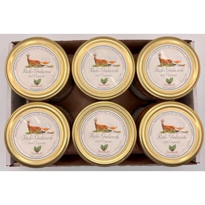 Abbildung von 6er Tray Reh Gulasch mit Cognac