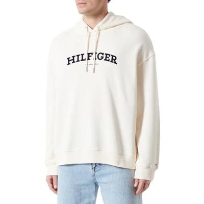 Abbildung von Tommy Hilfiger Damen Hoodie Crv Monotype Varsity mit Kapuze, Weiß (Calico), 50
