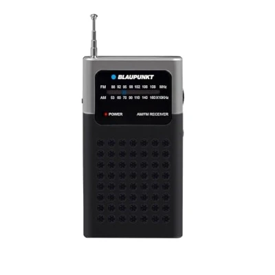 Abbildung von Blaupunkt PR4BK Retro Radio (0,30 W, Mobiles AM/FM zum Mitnehmen für Unterwegs, Kopfhöreranschluss [3,5mm Klinke)