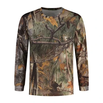 Abbildung von Stealth Gear T Shirt Langarm Camo Forest Print Größe M