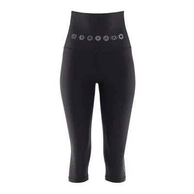 Abbildung von Winshape 3/4 Sporthose Black chakras, Damen, Größe: Medium, chakras