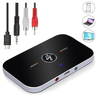 Abbildung von ZIYAN Bluetooth Transmitter Empfänger Wireless Aux Audio Adapter TV Kopfhörer mit Kabel 3.5mm und RCA,Sender