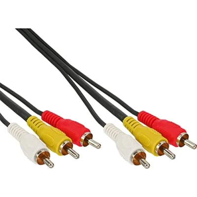 Abbildung von InLine 89602 Cinch Kabel, Audio/Video 3x Cinch, Stecker / Stecker, 2m
