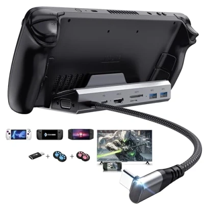 Abbildung von YCE Dockingstation für steam Deck 6 in 1 USB Hub with HDMI 1.4,2 USB3.0 Ports,1000Mbps,USB C 100W PD,VGA Accessories Valve Deck/Rog Ally/Switch/Legion Go