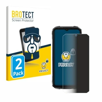 Abbildung von BROTECT (2 Stück Anti Spy Blickschutzfolie für Hotwav Hyper 7 Pro Privacy Screen Protector [Displayschutz Folie, Sichtschutz, Blaulichtfilter]