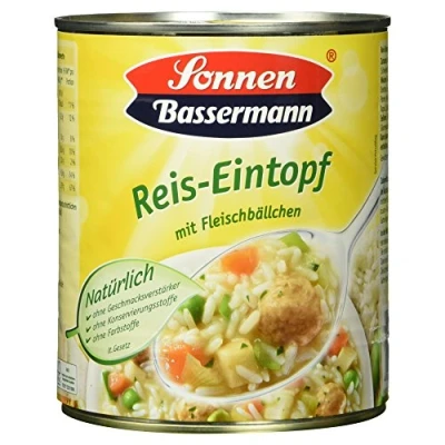 Abbildung von Sonnen Bassermann Reistopf mit Fleischbeilage, 800g