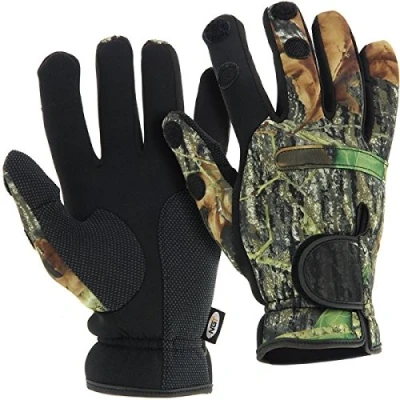 Abbildung von NGT Neoprene Camou Gloves XL Angelhandschuhe