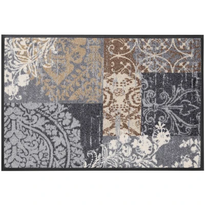 Abbildung von wash+dry by Kleen Tex Fußmatte &quot;Armonia&quot;, rechteckig, Schmutzfangmatte, Patchwork Design, Ornamente, rutschhemmend, waschbar