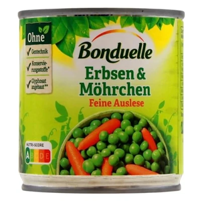 Abbildung von Bonduelle Erbsen &amp; Möhrchen feine Auslese, 12er Pack (12 x 130g)