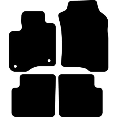 Abbildung von Kovvar Fußmatten Passend für FIAT Panda 319 2012 2025 zur Ausführung: 312 DualogicAutomatik Qualität: Basic