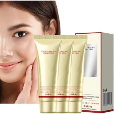 Abbildung von Golden Collagen Anti Wrinkle Cream, Korean Face Moisturizer, Long Lasting Deep Moisturizing Firming Aging &amp; Skin Tightening for Women, 50g (3 PCS)