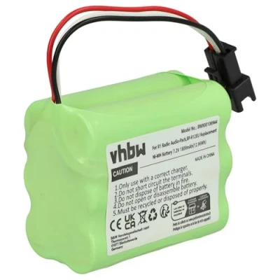 Abbildung von vhbw Akku Ersatz für Tivoli PP 2, MA 4 digital Radio (1800 mAh, 7,2 V, NiMH)