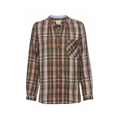 Abbildung von camel active Hemdbluse, Damen, Größe: Large, Night blue check