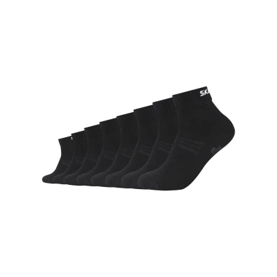 Abbildung von Skechers Online Ventilation Quarter Unisex 8 PACK Socken, Größe: 39 42, Black