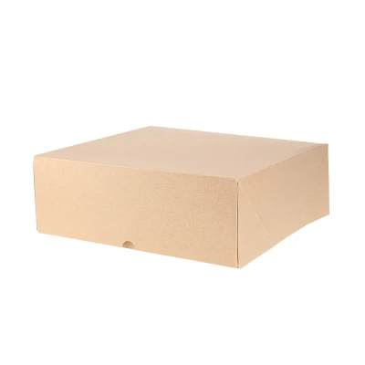 Abbildung von Duplex Boxen 180x180x75mm Kuchen Braun