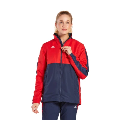 Abbildung von Erima Unisex Six Wings Jacke mit abnehmbaren Ärmeln, new navy, S
