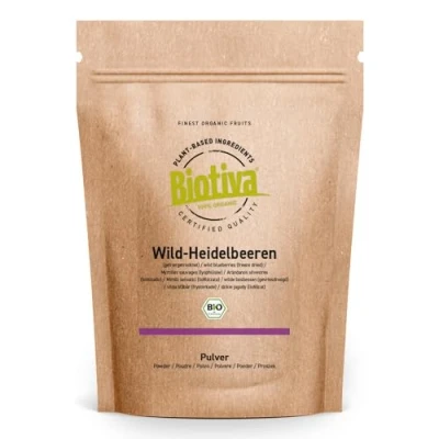 Abbildung von Biotiva Wild Heidelbeeren Pulver Bio 150 g