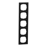Abbildung von Schneider Electric Merten MEG4050 3603 M Pure 5 Rahmen für Steckdose und Schalter,Aus Recyceltem Ocean Plastic Material, Schwarz Matt