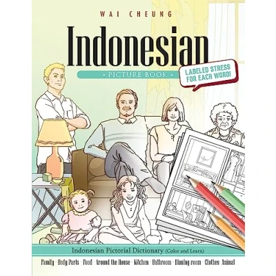 Abbildung von Indonesian Picture Book: Pictorial Dictionary (Color and Learn)