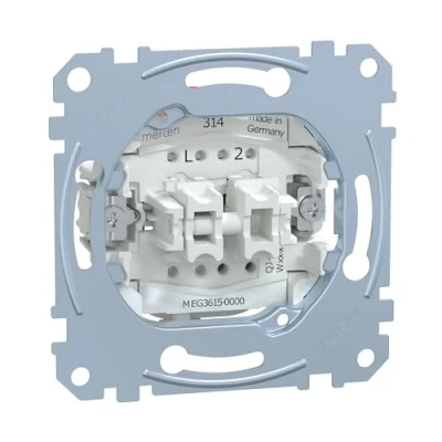 Abbildung von Schneider Electric Merten MEG3615 0000 Serienschalter Einsatz 16 A AC 250 V Steckklemmen,Unterputz zum Einbau von Schaltern &amp; Steckdosen, Made in Germany