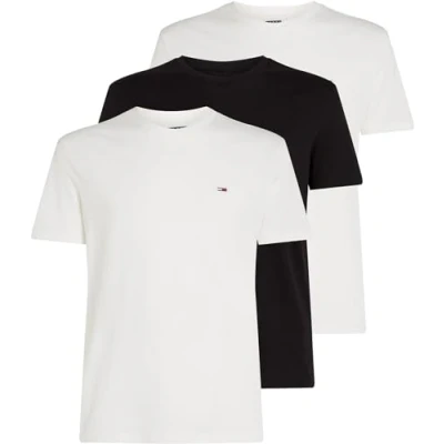 Abbildung von Tommy Jeans 3 PACK Tshirt basic, Herren, Größe: 50, ecru black