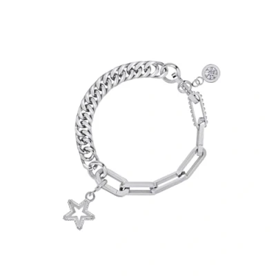 Abbildung von iXXXi Connect Verbundarmband Leanne Silber 17.5cm, Edelstahl, Kein Edelstein