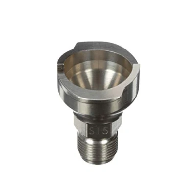 Abbildung von 3M PPS 2.0 Spritzpistolen Adapter #S15, 26046, 3/8 Zoll männlich, 19 Gewinde BSP, verbindet zahlreiche Lackierpistolenmarken mit Farbsprühsystem, 1 Packung