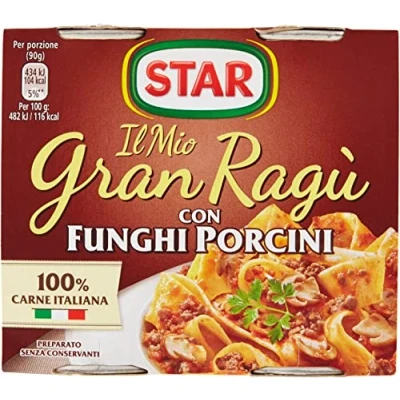 Abbildung von 4x Star Il mio Gran ragù &#039;Con Funghi Porcini&#039; mit Steinpilzen, 2 x 180g