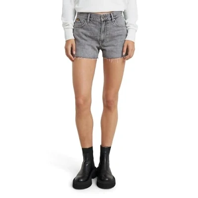 Abbildung von G Star TRUE RAW EDGE Jeans Shorts, Damen, Größe: 27, Faded grey neblina