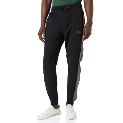 Abbildung von Lonsdale Men&#039;s CHIVELSTONE Jogginghose, Black/Marl Ash, XXL