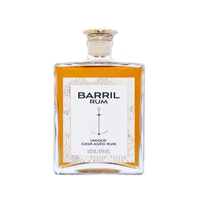 Abbildung von Barril Rum Unique Cask Aged 500 ml Blend aus vier Rumsorten Tiefer &amp; Intensiver Geschmack In Bourbon Eichenfässern gereift 42% Vol.