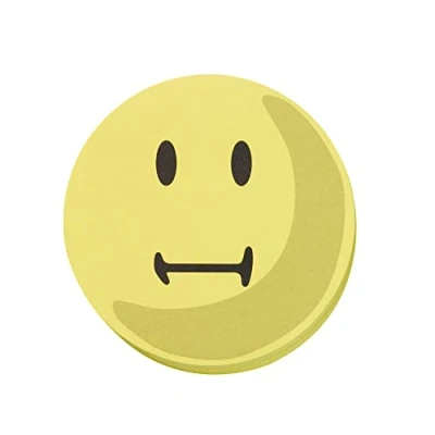 Abbildung von FRANKEN Moderationskarten Wertungssymbol Neutral, Kreis, 95 mm, gelb, 100 Stück, UMZ 10 S2