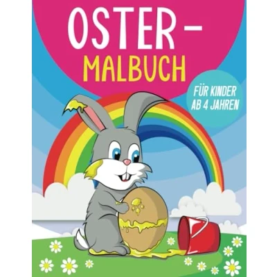 Abbildung von Oster Malbuch für Kinder: Süße und lustige Ostermotive zum Ausmalen Kinder ab 4 Jahren