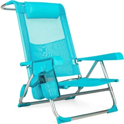 Abbildung von Outtec® Klappbare Gartensessel Sonnenliege bis 120 kg Liegestuhl Klappliege Gartenliege Rückenlehne Campingstuhl Strandsessel Strandstuhl