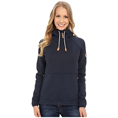 Abbildung von Fjällräven Damen Hoodie Övik Fleece, Navy, S, F89516 560