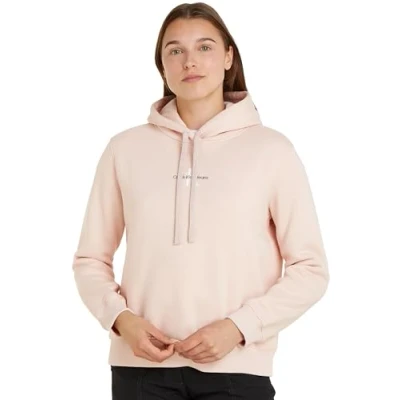 Abbildung von Calvin Klein Jeans Monogram Kapuzenpullover, Damen, Größe: Large, Sepia rose