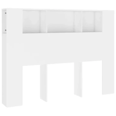 Abbildung von vidaXL Bett Kopfteil mit Ablagen Regal Wand Bücherregal Betthaupt Bettkopfteil Schlafzimmer Weiß 140x18,5x104,5cm