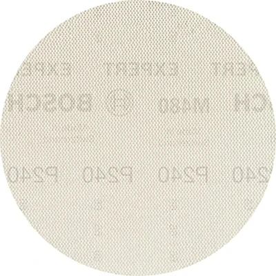 Abbildung von Bosch 5x EXPERT M480 Schleifnetz für Trockenbauwandschleifer (für Trockenbauwand, Hartholz, Ø 225 mm, Körnung 240, Professional Zubehör Trockenbauschleifer)